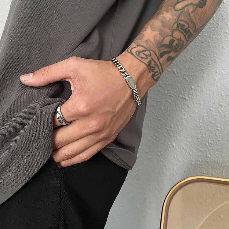 OVAL CUBAN BRACELET