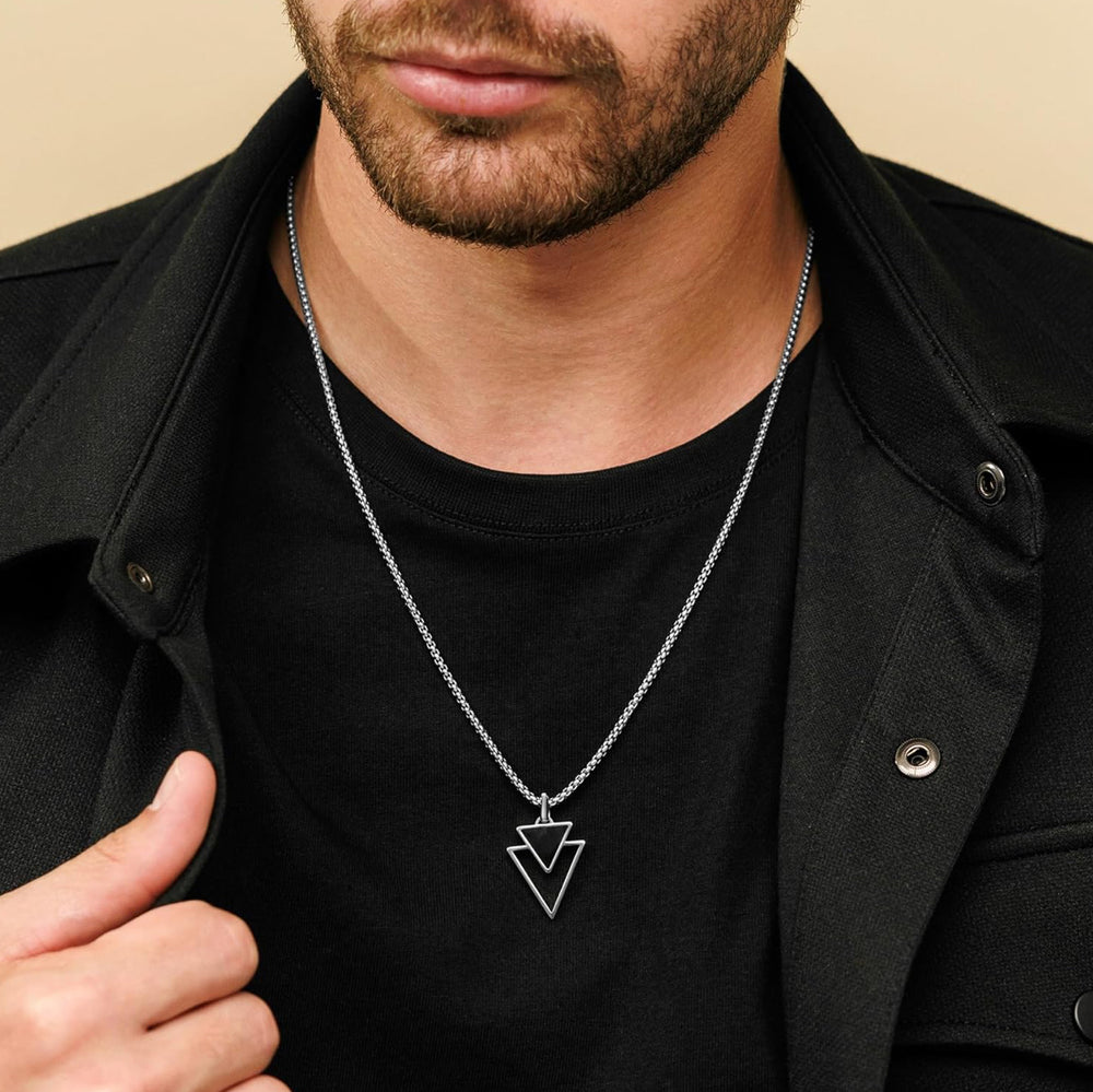DOUBLE TRIANGLE PENDANT