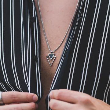 DOUBLE TRIANGLE PENDANT