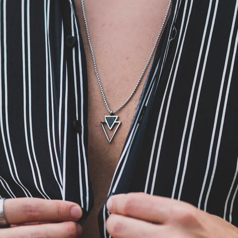 DOUBLE TRIANGLE PENDANT