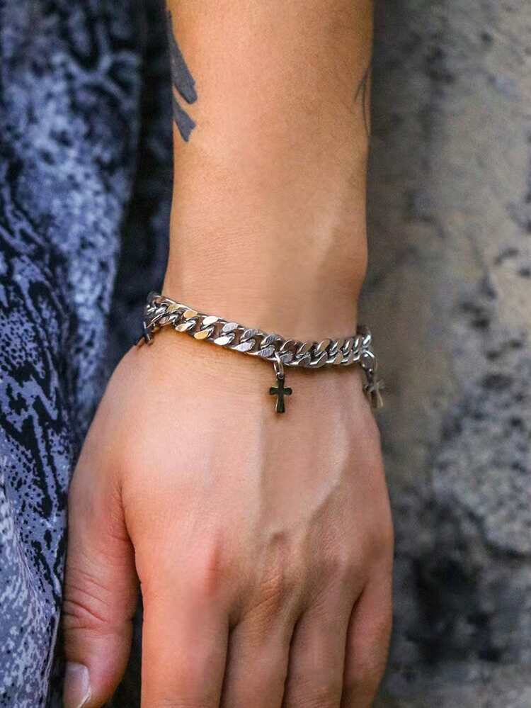 CROSS CUBAN BRACELET
